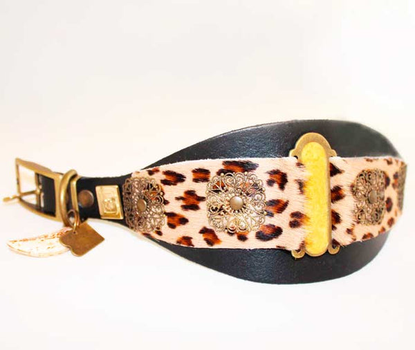 Calvera - Leopard Print Leather Belt