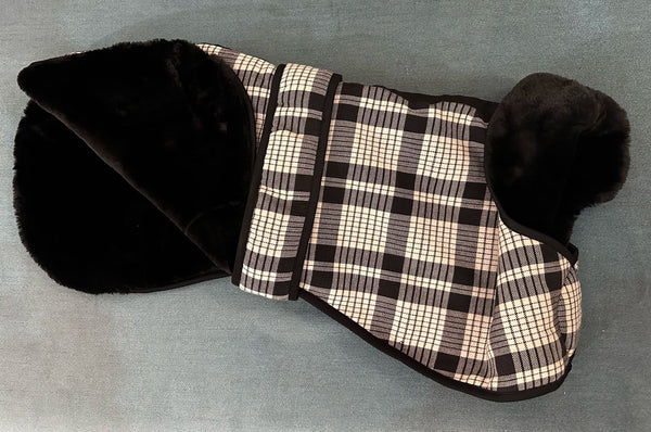 Black white Tartan ALL BREEDS